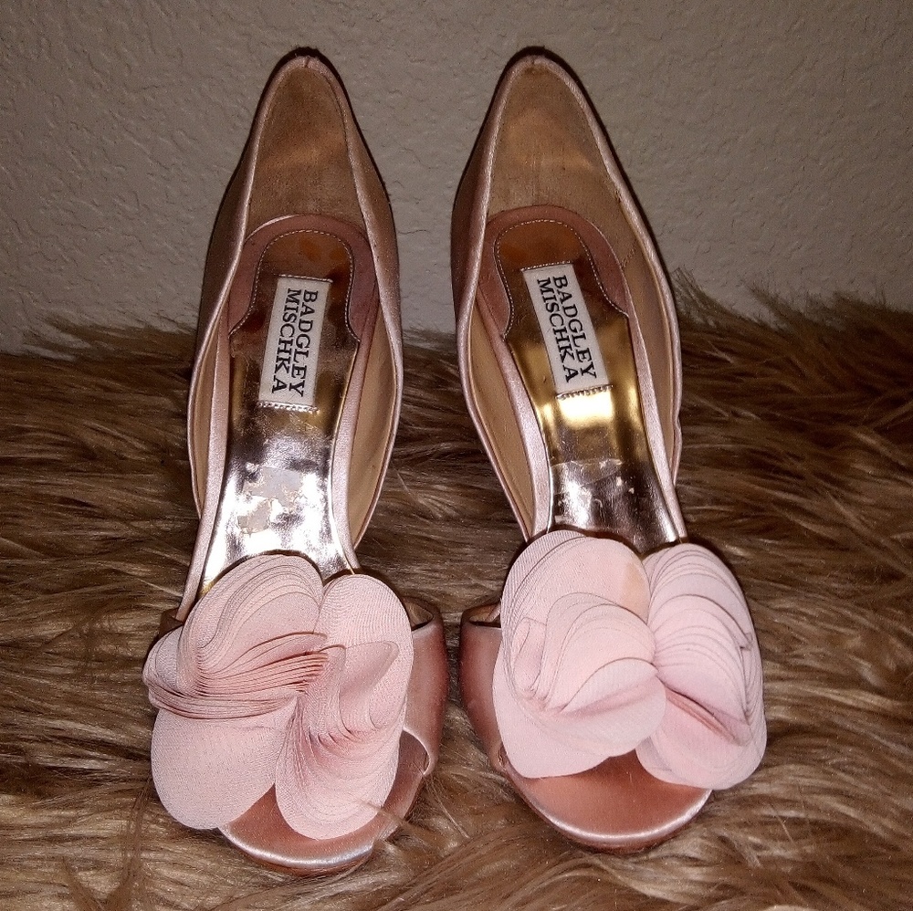 Badgley Mischka Bridal Heels Size 6